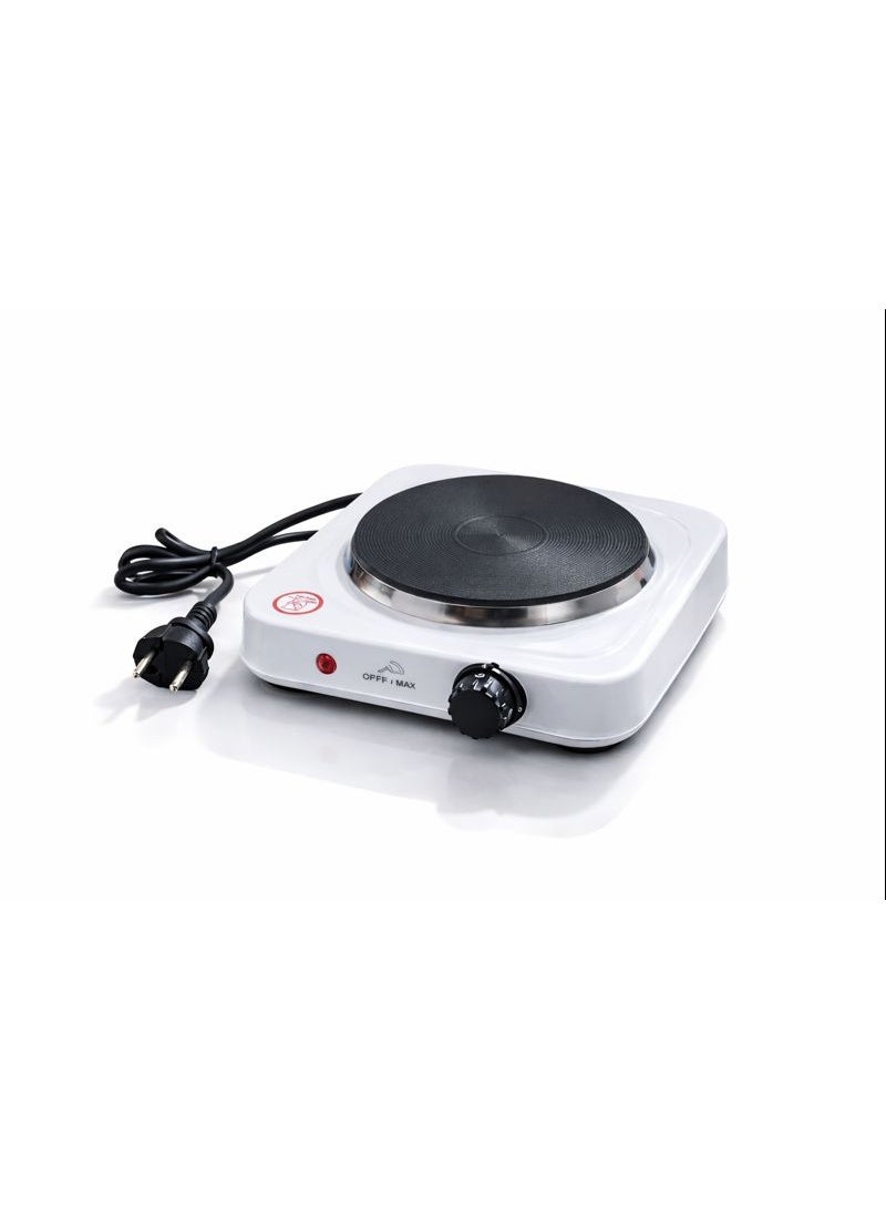 بوتجاز كهرباء عين واحدة محمول – سخان كهربائي للطبخ والتسخين – تحكم في درجة الحرارة – مناسب للشقق والمكاتب والرحلات - Image 1